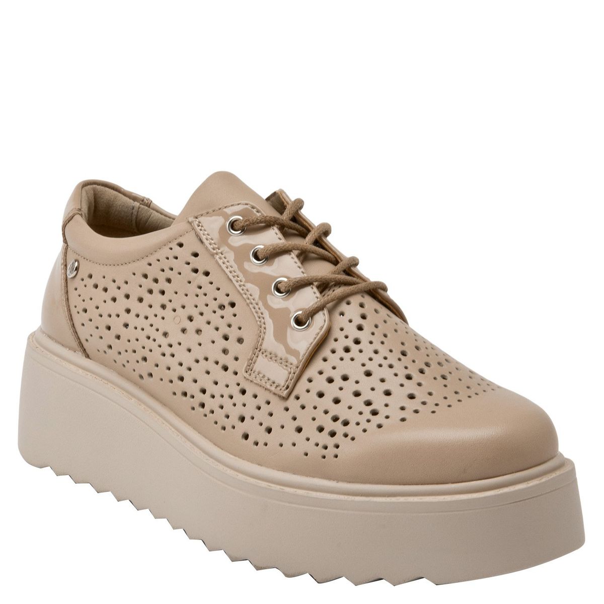 POLLINI - Zapatilla Urbana Mujer Beige Pollini
