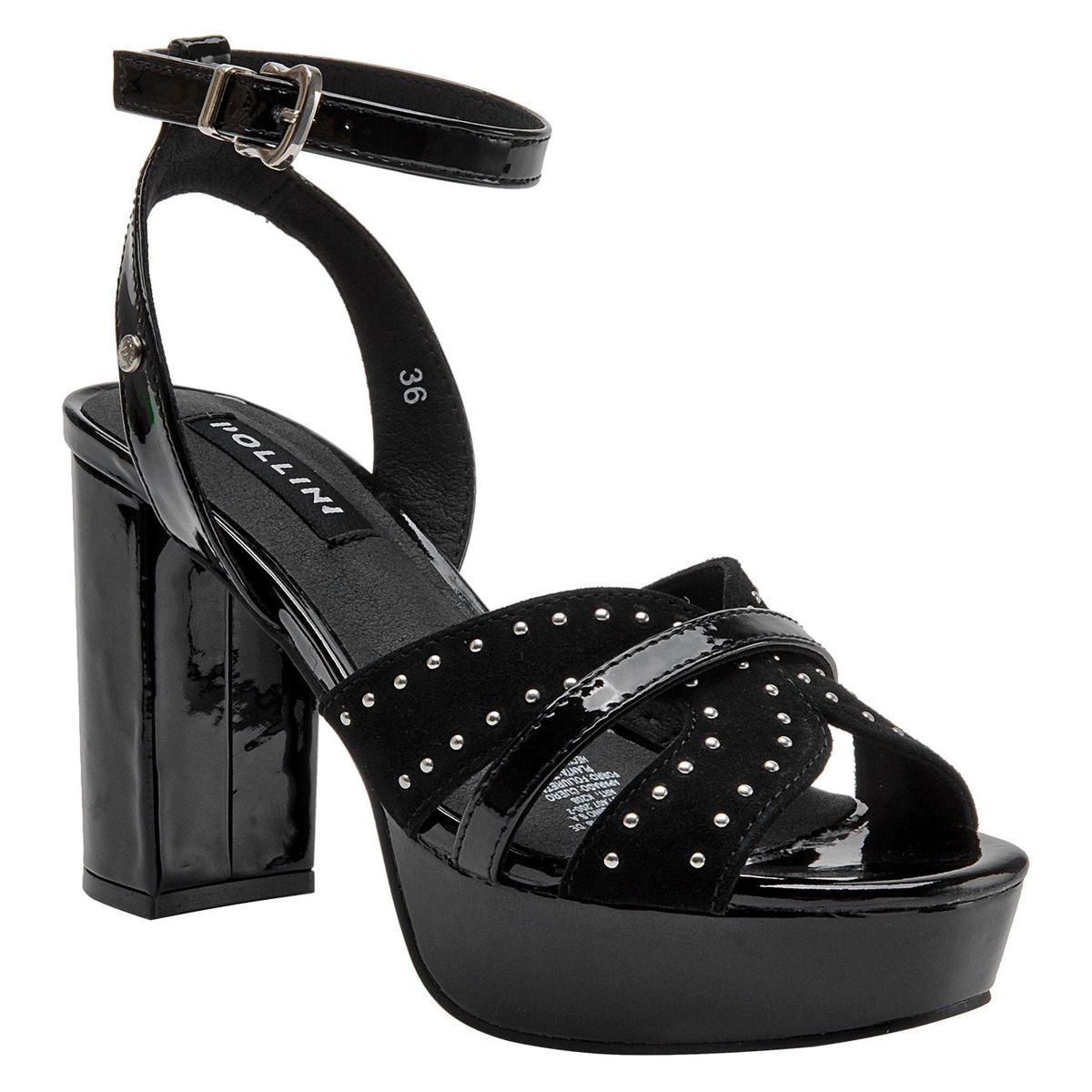 POLLINI - Sandalia K208 Mujer Negro Pollini