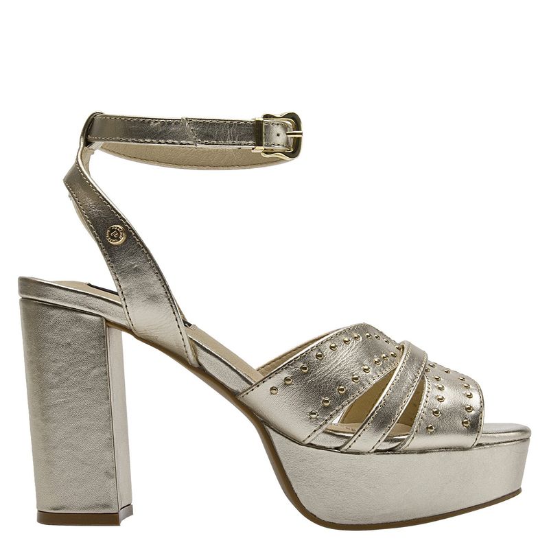 POLLINI - Sandalia Mujer Dorado Pollini