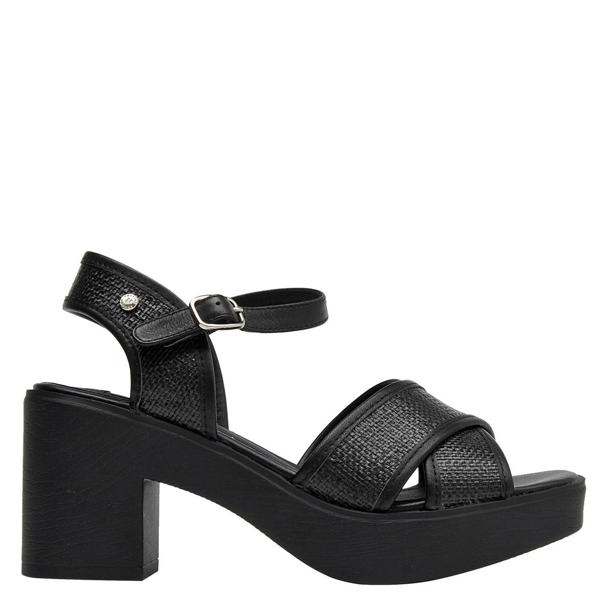 POLLINI - Sandalia K215 Mujer Negro Pollini