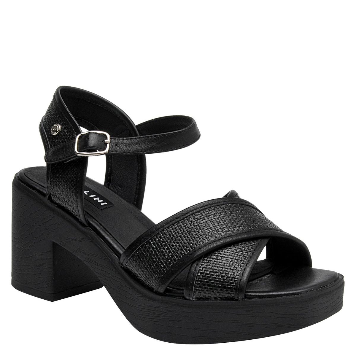 POLLINI - Sandalia K215 Mujer Negro Pollini
