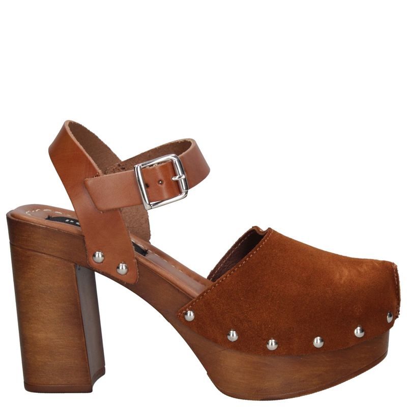 POLLINI - Sandalia K289 Mujer Cuero Café Pollini