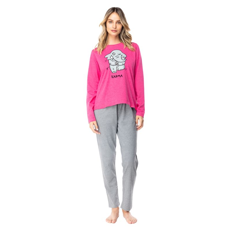 TOP - Pijama Manga Larga Mujer Top