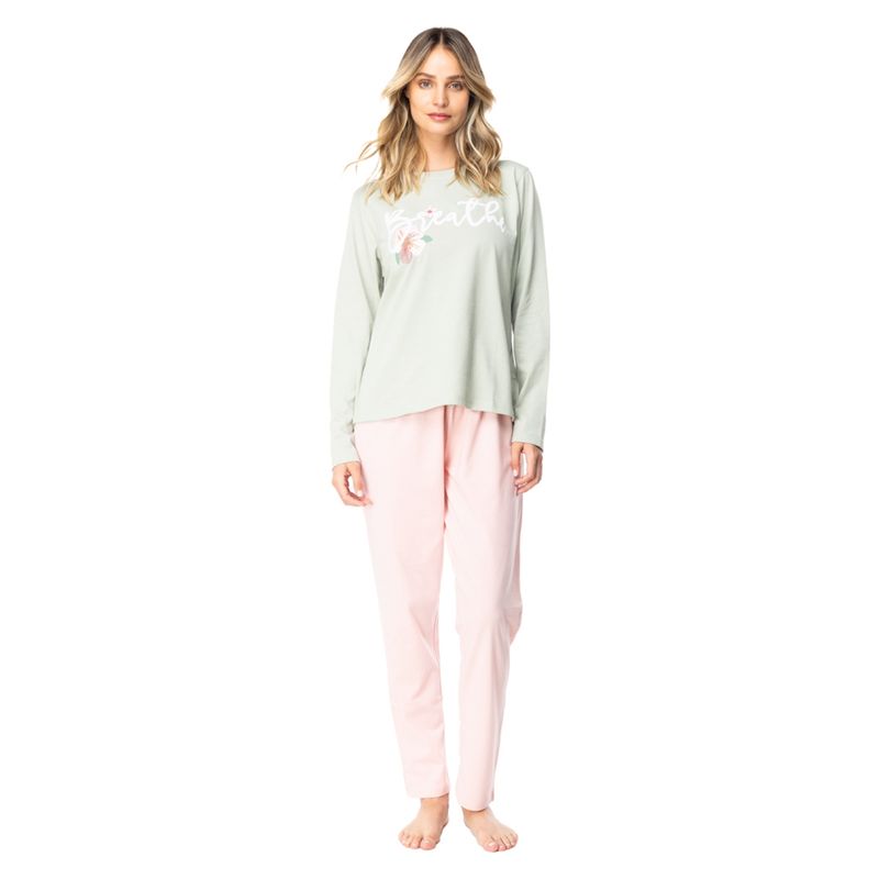 TOP - Pijama Manga Larga Mujer Top