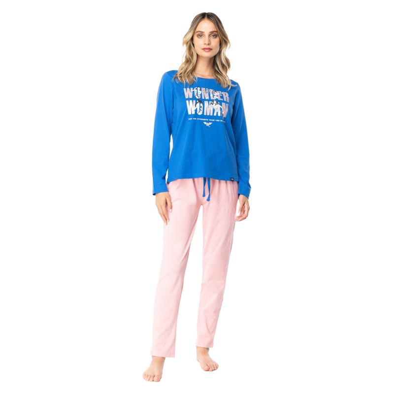 TOP - Pijama Manga Larga Mujer Top