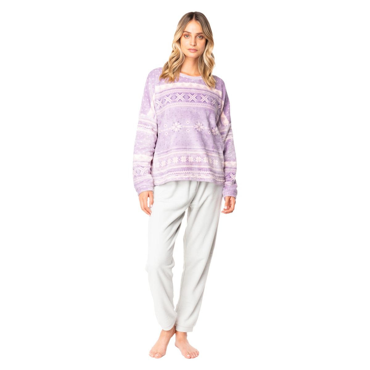 TOP - Pijama Manga Larga Mujer Top