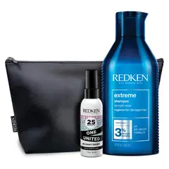 REDKEN - Set Reparacion Cabello Dañado Shampoo Extreme 300Ml + Spray One United 30Ml