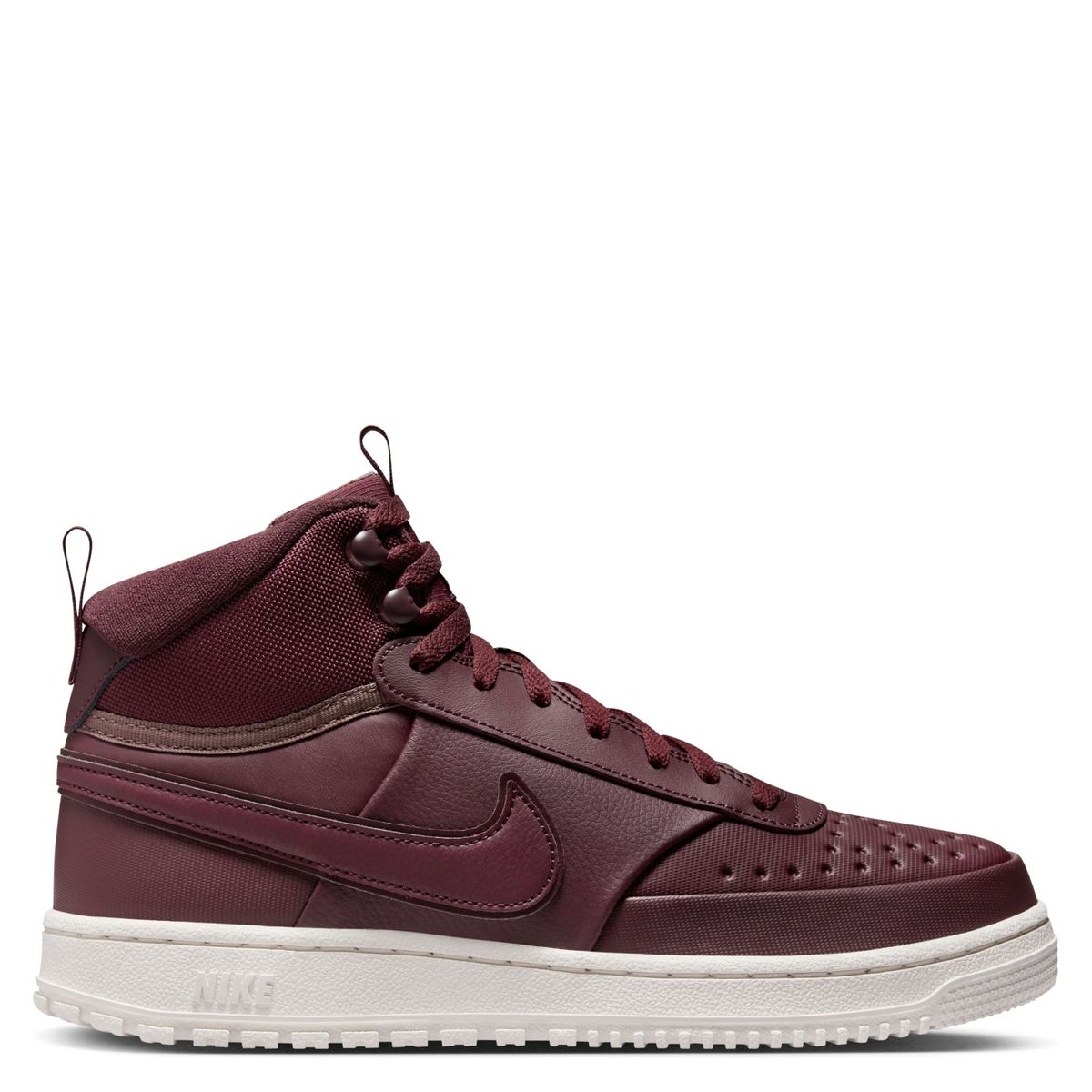 NIKE - Court Vision Mid Zapatilla Urbana Hombre Cuero Rojo Nike