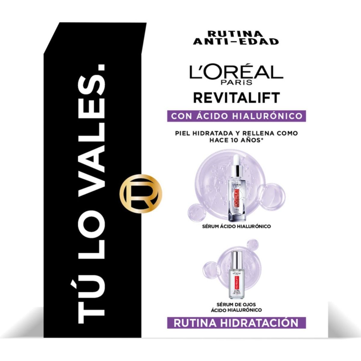 DERMO EXPERTISE - Rutina Serums Ácido Hialurónico: Sérum ojos + Sérum rostro