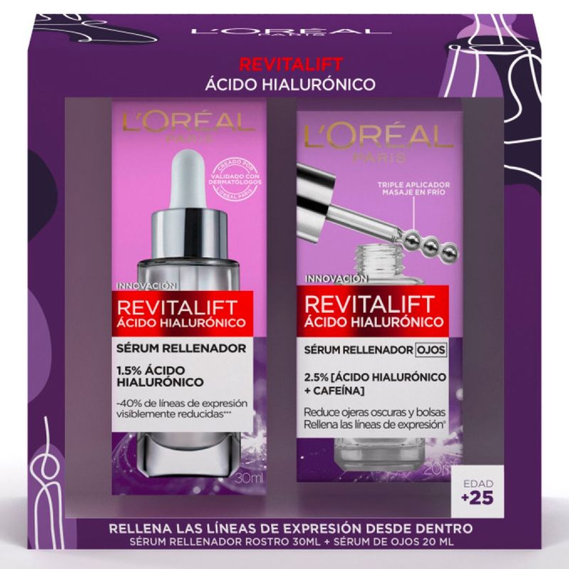 DERMO EXPERTISE - Rutina Serums Ácido Hialurónico: Sérum ojos + Sérum rostro