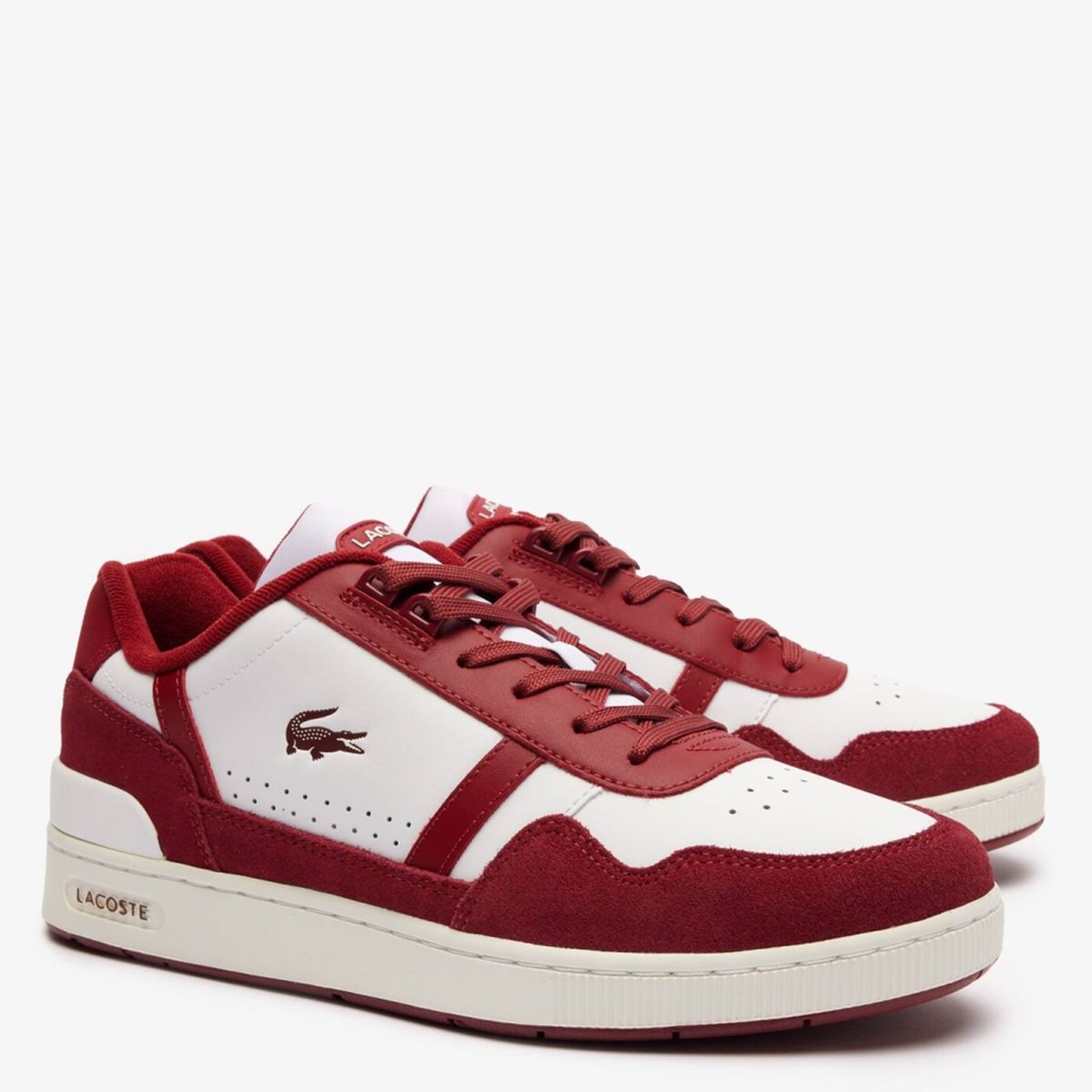 LACOSTE - Zapatilla Urbana Hombre Cuero Blanco Lacoste