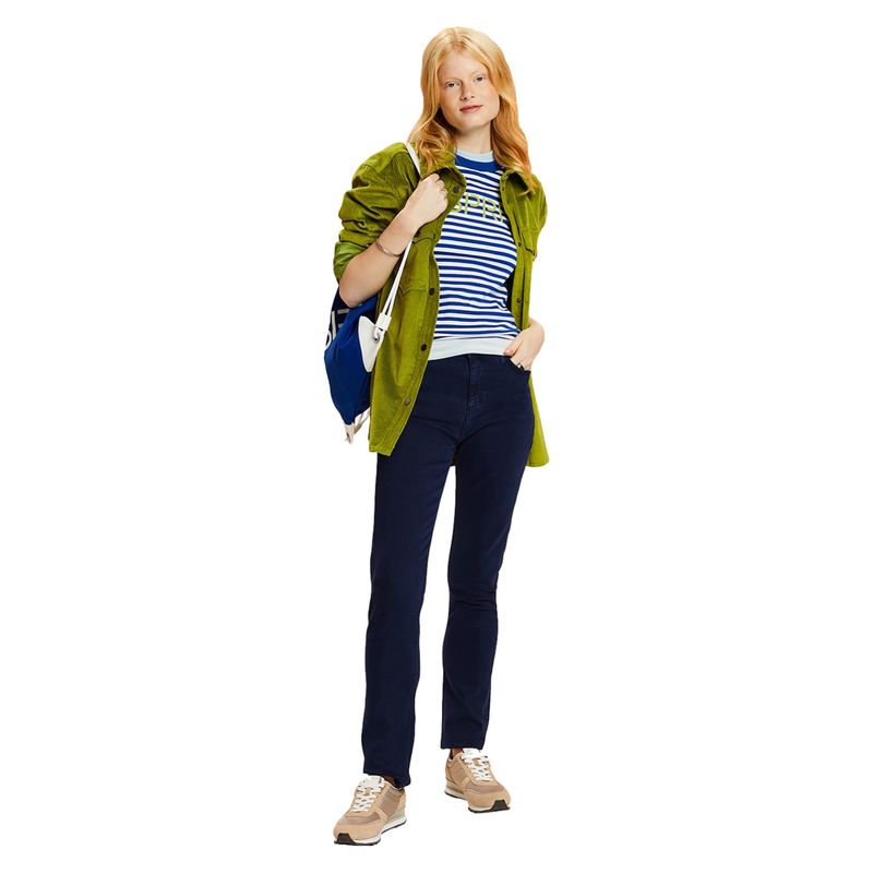 ESPRIT - Pantalón Slim Tiro Medio Mujer Esprit