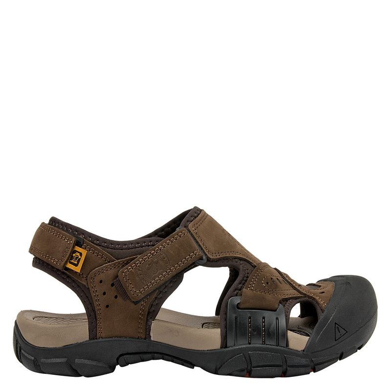 PANAMA JACK - Sandalia Hombre Cuero Cafe Panama Jack