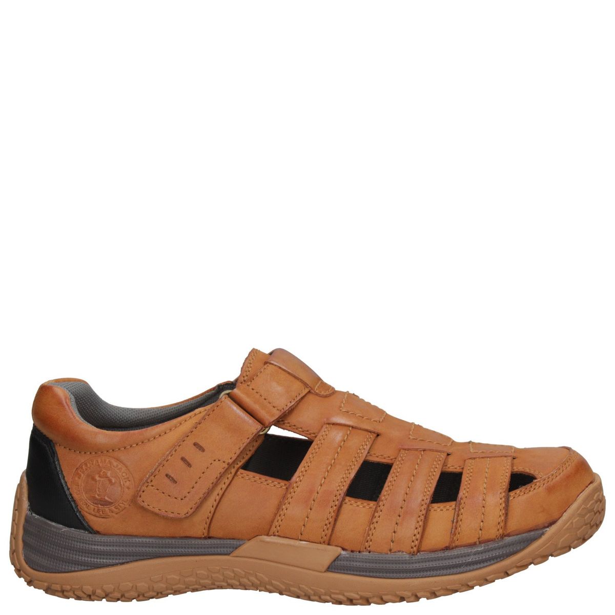 PANAMA JACK - Sandalia Hombre Cuero Cafe Panama Jack