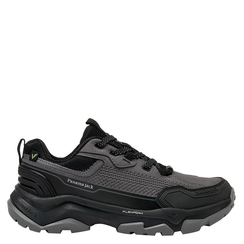 PANAMA JACK - Zapatilla Urbana Hombre Cuero Gris Panama Jack