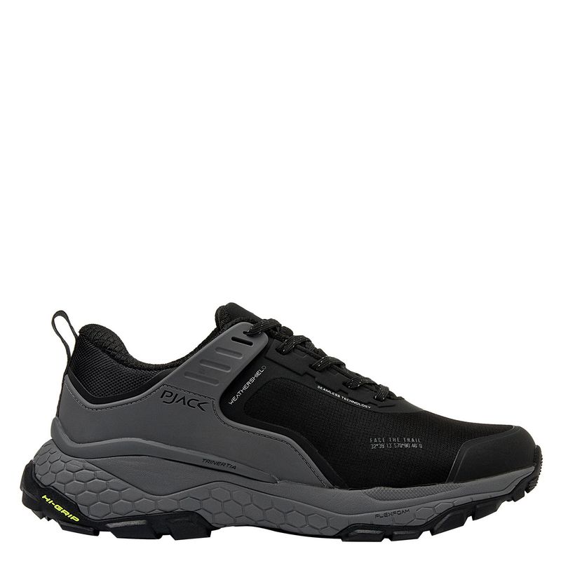PJACK - Zapatilla Trail Running Hombre Negro Pjack