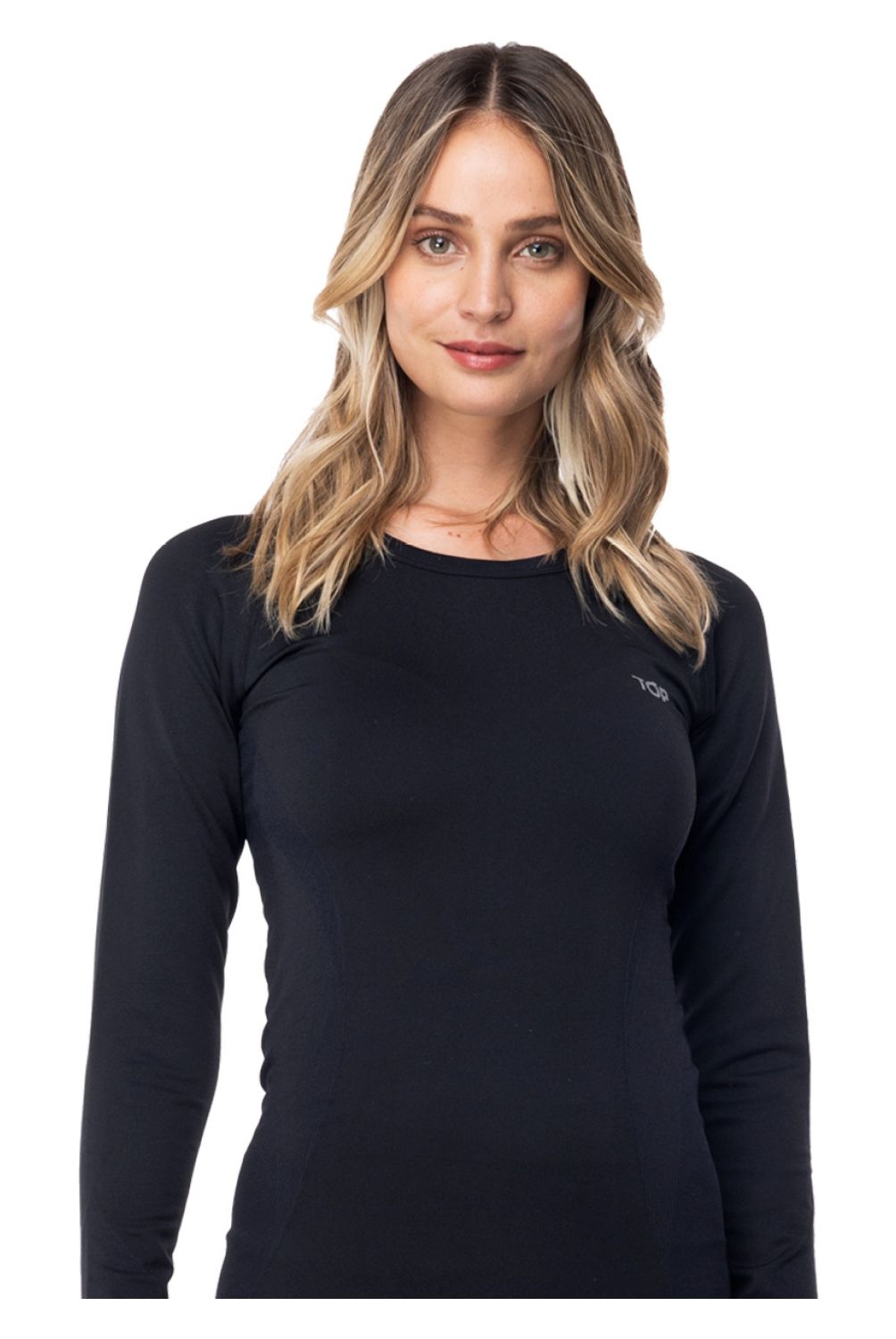 TOP - Polera Manga Larga Mujer Top