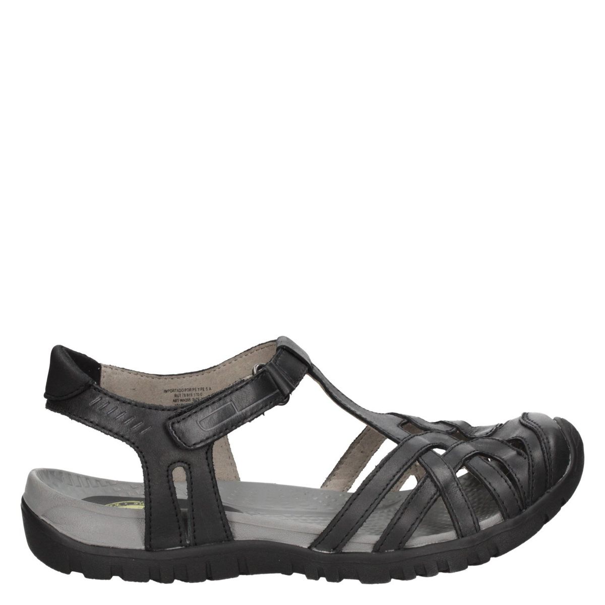 PANAMA JACK - Sandalia Mujer Cuero Negro Panama Jack