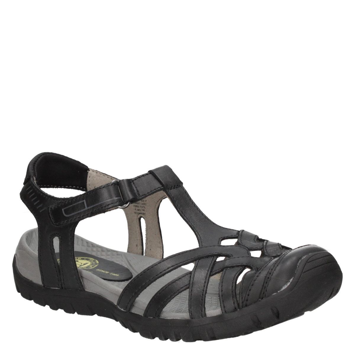 PANAMA JACK - Sandalia Mujer Cuero Negro Panama Jack