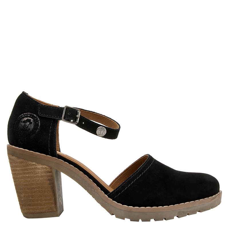 PANAMA JACK - Sandalia Mujer Cuero Negro Panama Jack