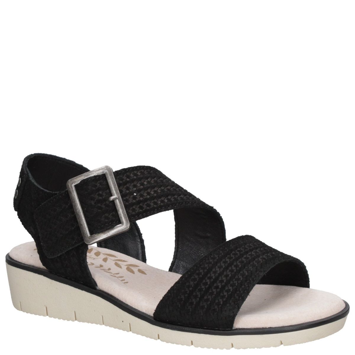 PANAMA JACK - Sandalia Mujer Cuero Negro Panama Jack