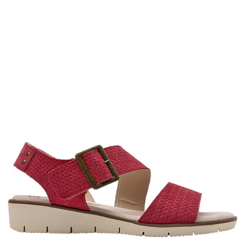PANAMA JACK - Sandalia Mujer Cuero Rojo Panama Jack