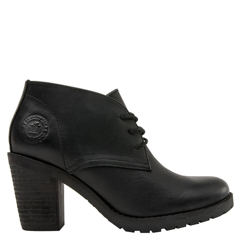 PANAMA JACK - Botin Mujer Cuero Negro Panama Jack