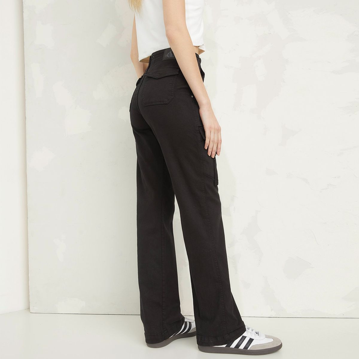 AMERICANINO - Jeans Cargo Americanino Mujer Tiro Alto Straight