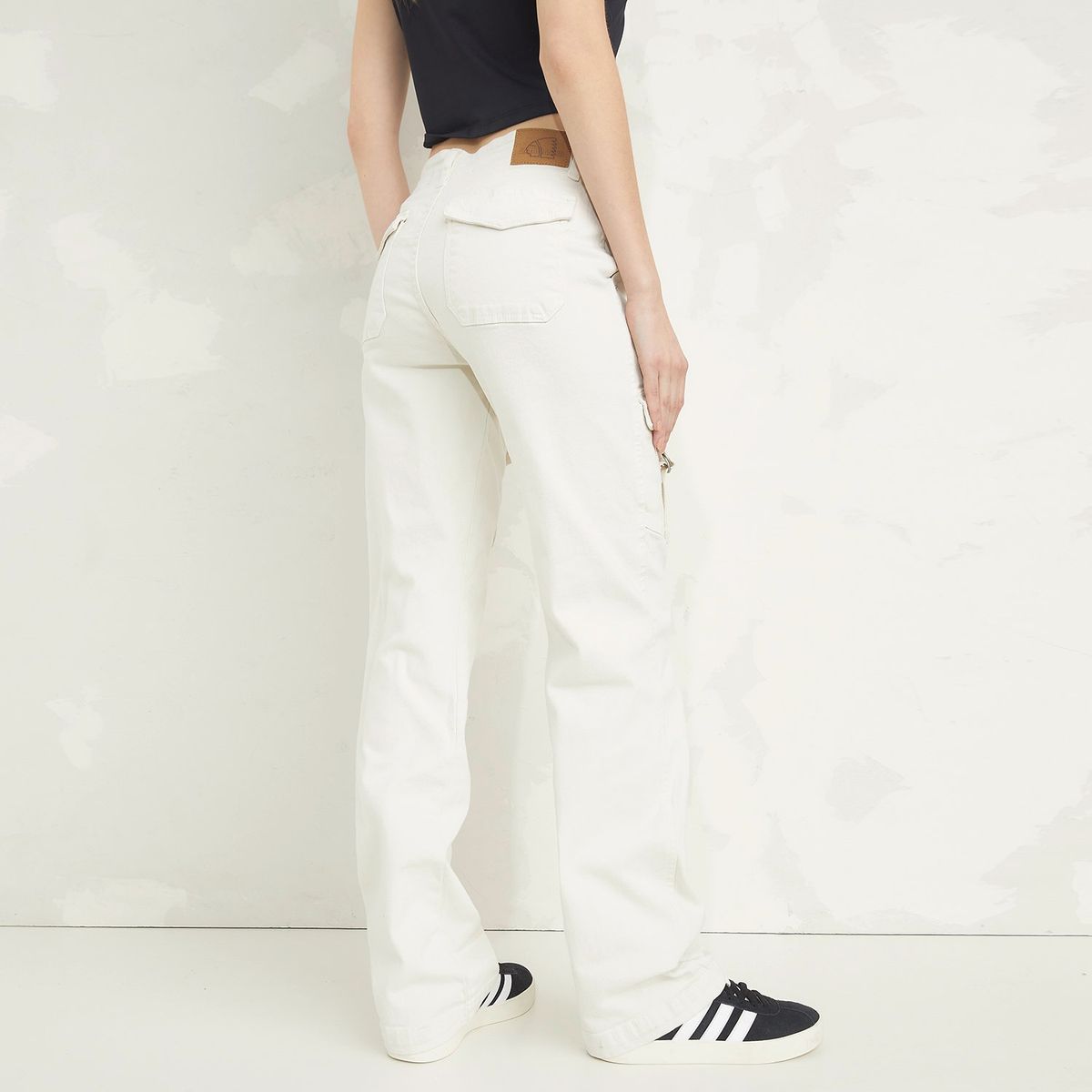 AMERICANINO - Jeans Cargo Tiro Alto Mujer Americanino