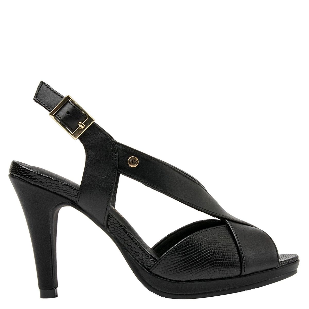 BRUNO ROSSI - Sandalia Mujer Negro Bruno Rossi