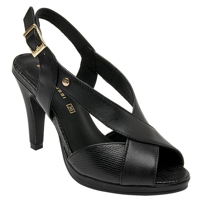 BRUNO ROSSI - Sandalia Mujer Negro Bruno Rossi