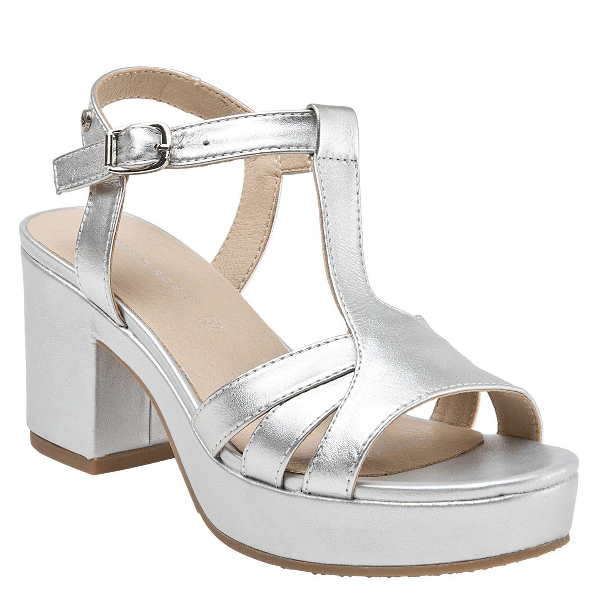 BRUNO ROSSI - Sandalia Mujer Gris Bruno Rossi