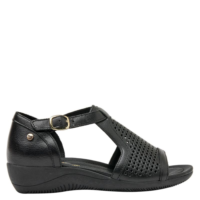 BRUNO ROSSI - Sandalia Mujer Negro Bruno Rossi