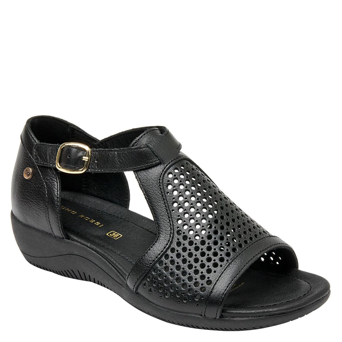 BRUNO ROSSI - Sandalia Mujer Negro Bruno Rossi