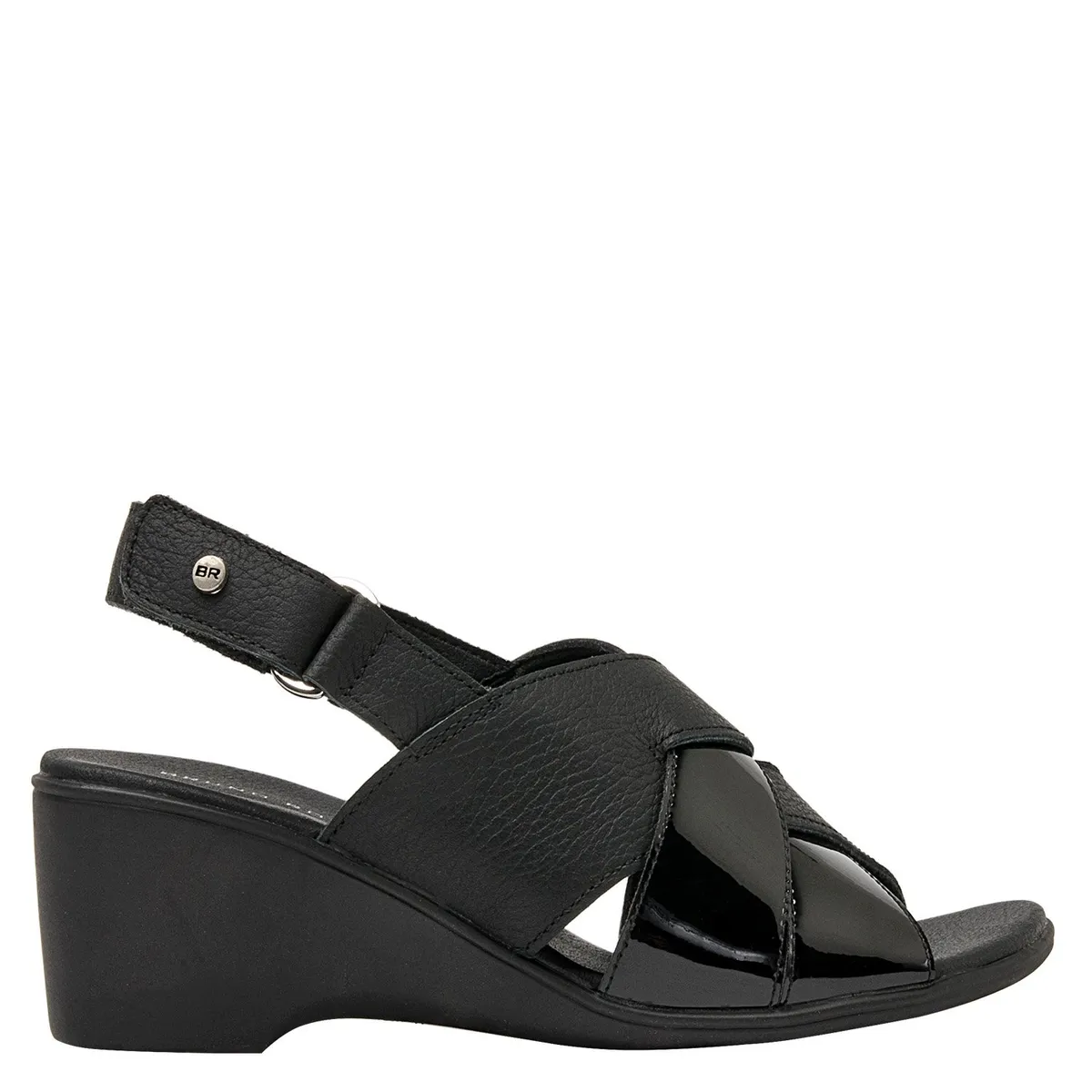 BRUNO ROSSI - Sandalia Mujer Negro Bruno Rossi