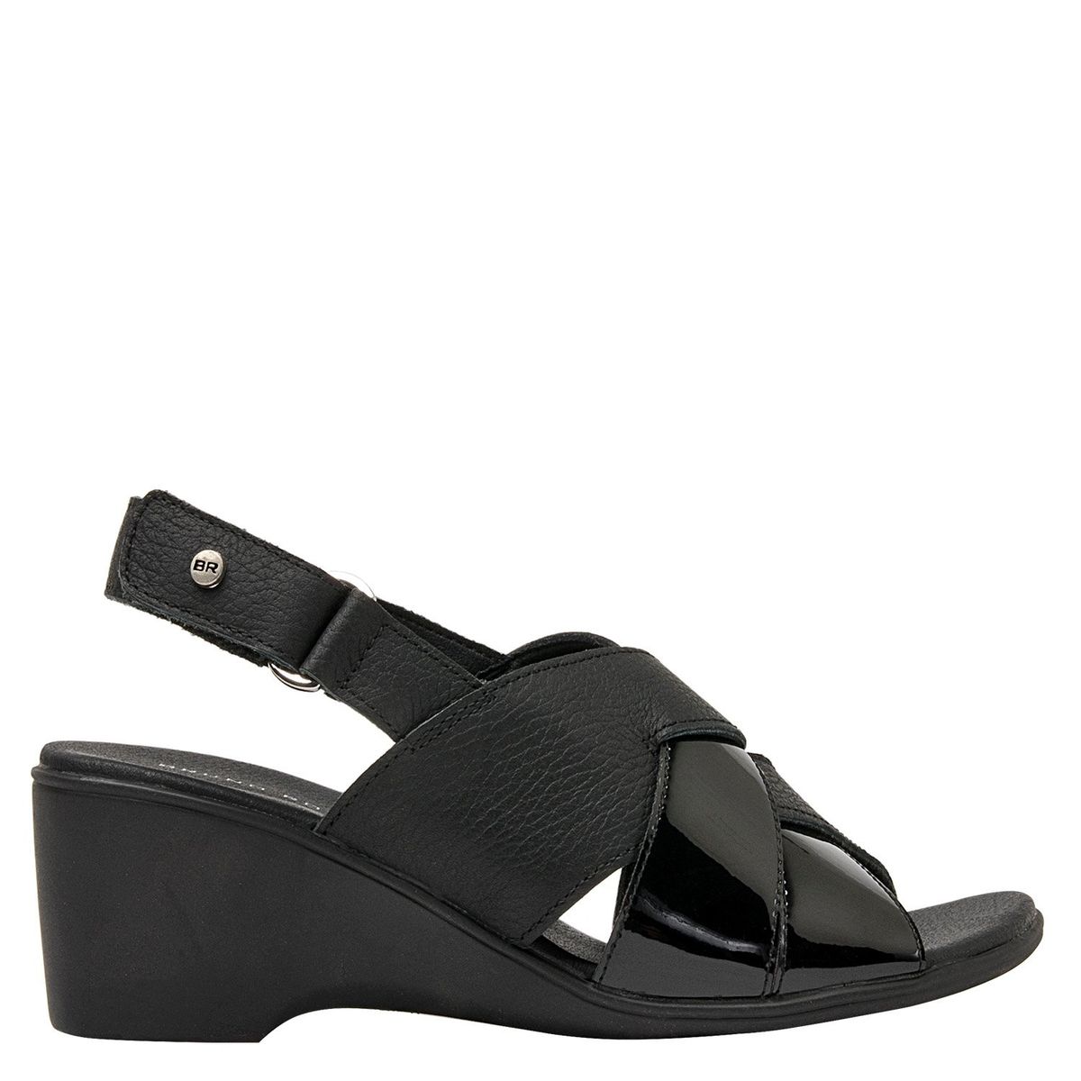 BRUNO ROSSI - Sandalia Mujer Negro Bruno Rossi