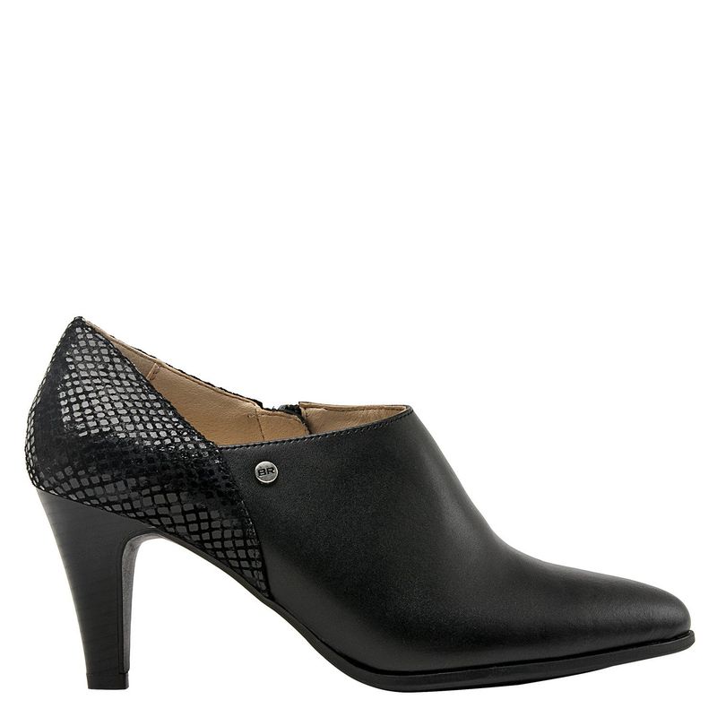BRUNO ROSSI - Zapato Casual Mujer Cuero Negro Bruno Rossi