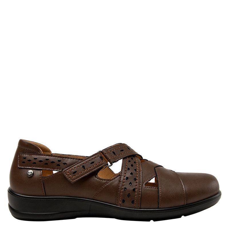 BRUNO ROSSI - Zapato Casual Mujer Cuero Cafe Bruno Rossi
