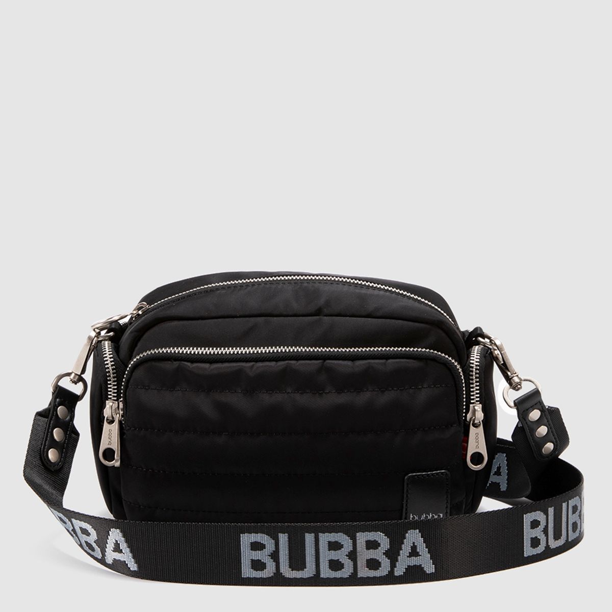 BUBBA - Bandolera Bubba Bags Negra Acolchada Con Cierres Mujer