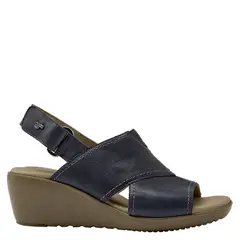 16 HRS - Sandalia Mujer Cuero Azul