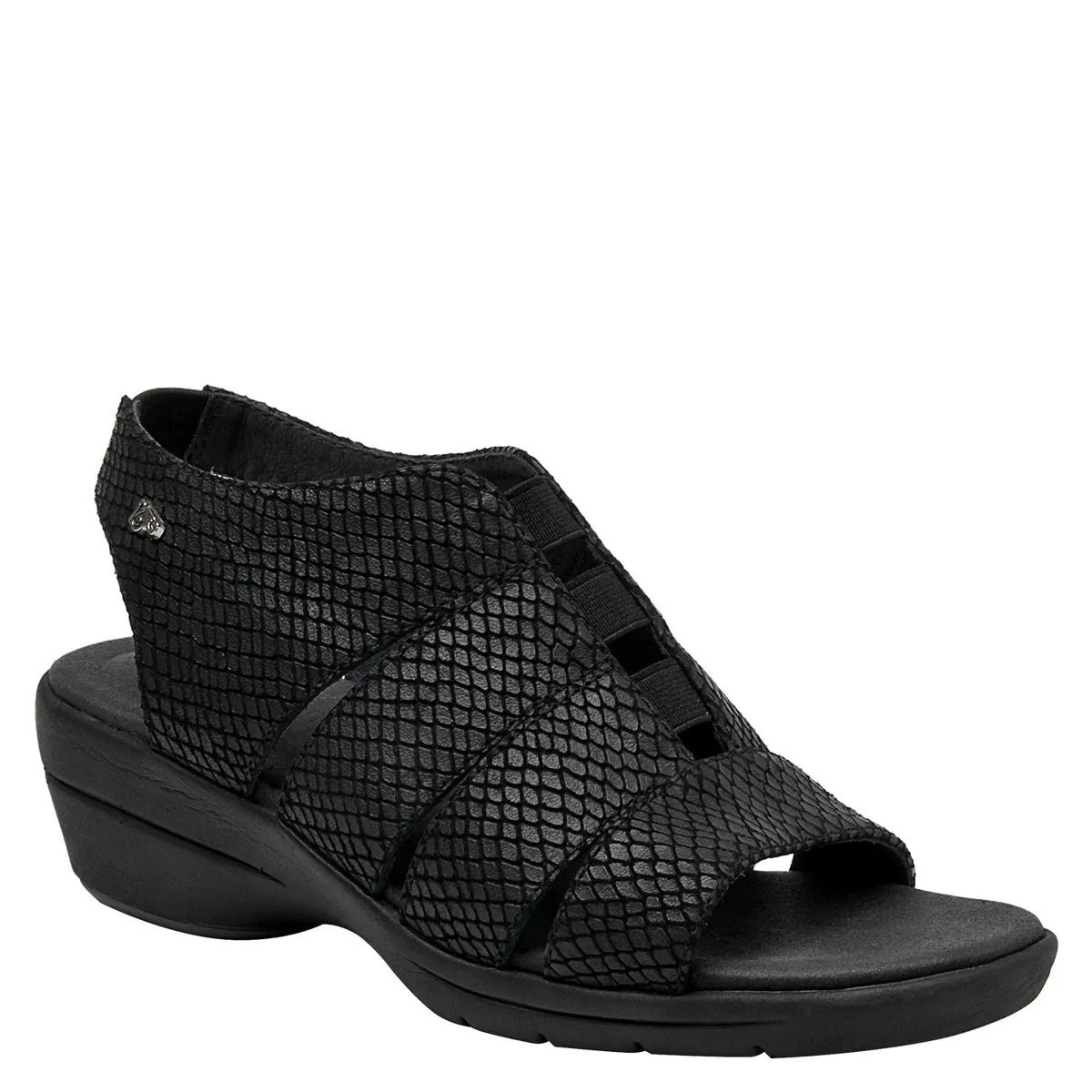 16 HRS - Sandalia Mujer Cuero Negro 16 Hrs