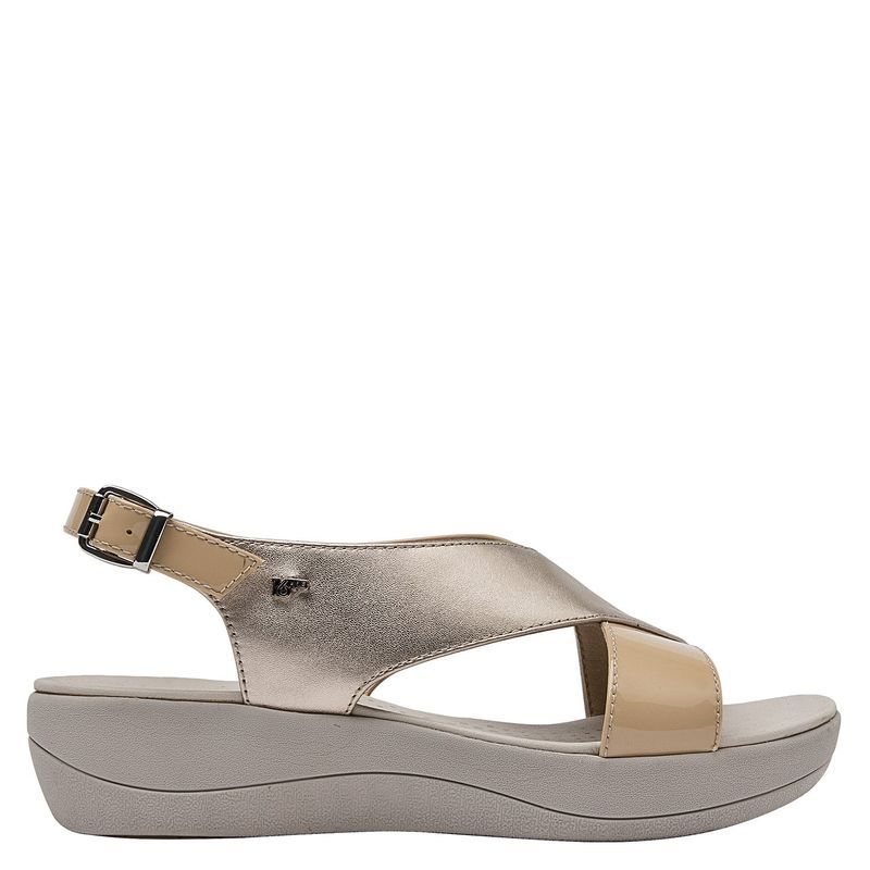 16 HRS - Sandalia Mujer Cuero Beige 16 Hrs