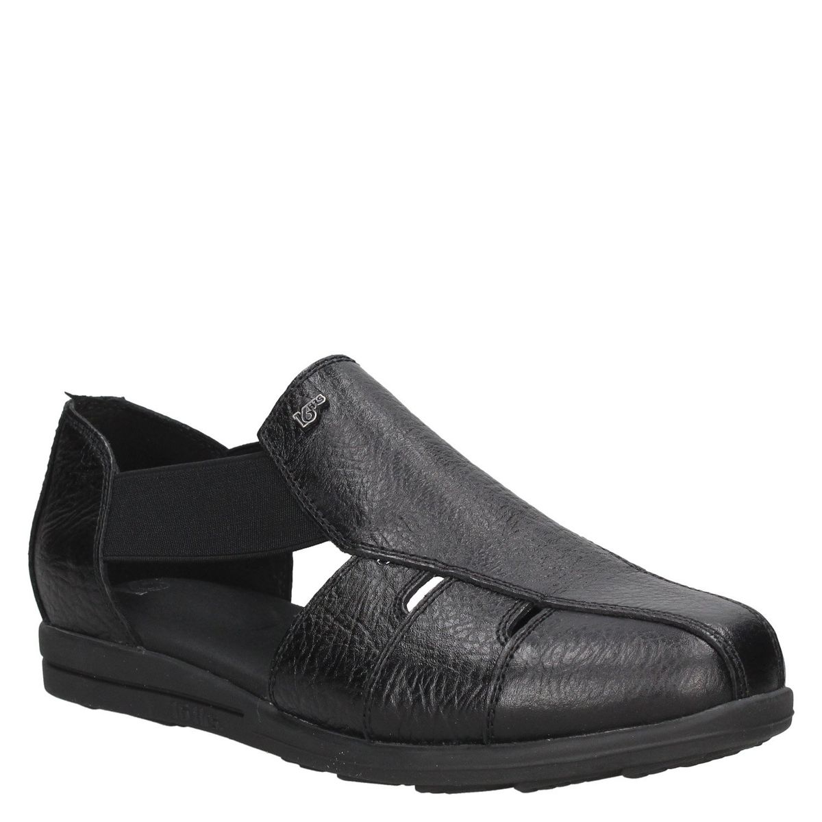 16 HRS - Sandalia Mujer Cuero Negro 16 Hrs