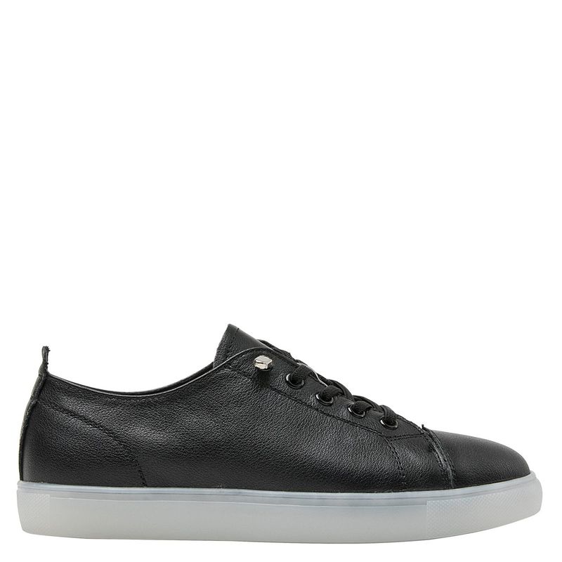 16 HRS - Zapatilla Urbana Mujer Cuero Negro 16 Hrs