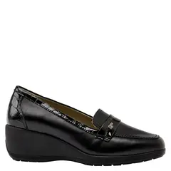 16 HRS - Zapato Casual Mujer Cuero Negro