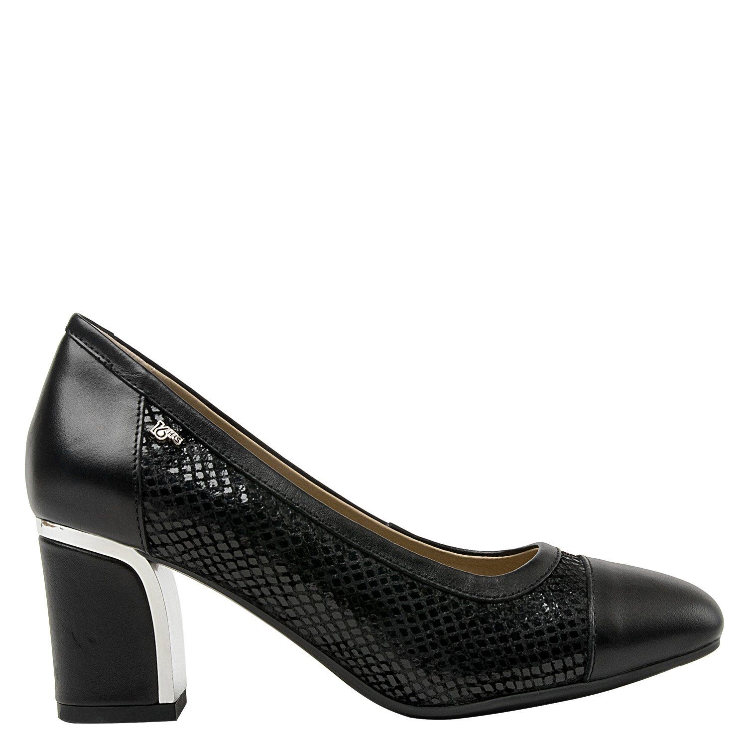 16 HRS Zapato Formal Mujer Cuero Negro 16 Hrs