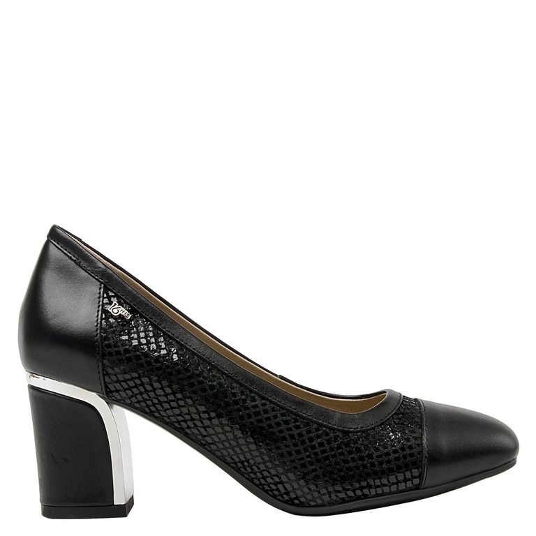 16 HRS Zapato Formal Mujer Cuero Negro