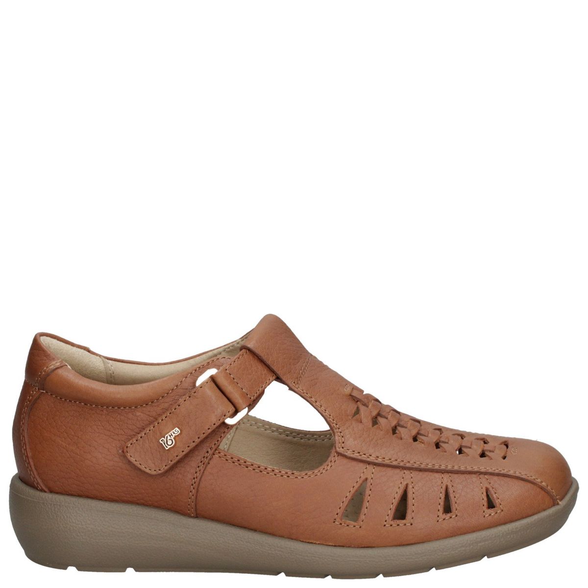 16 HRS - Sandalia Mujer Cuero Cafe 16 Hrs