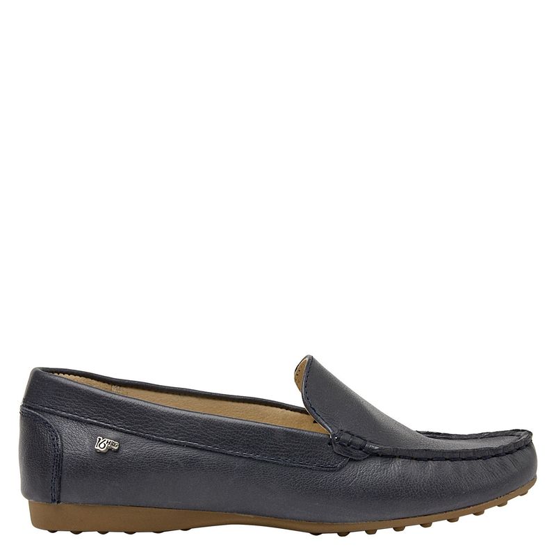 16 HRS - Mocasín Mujer Cuero Azul 16 Hrs