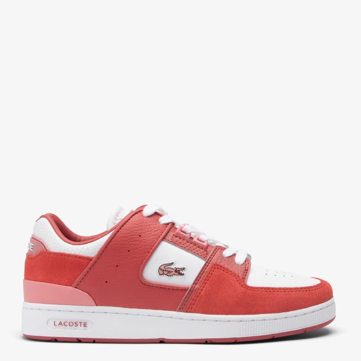 LACOSTE - Zapatilla Urbana Mujer Cuero Naranjo Lacoste